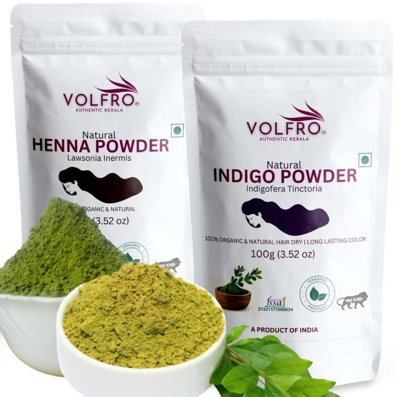 Premium Indigo Powder G And Henna Powder G Combo Authentic Kerala